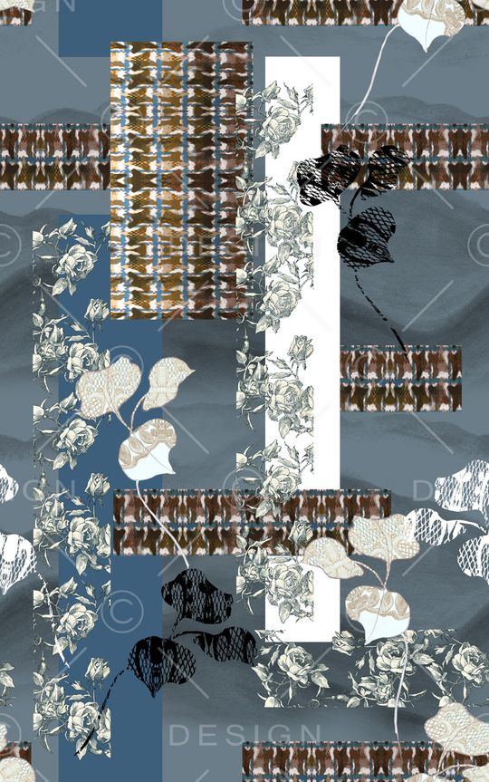 枝条印花华亿平台图片