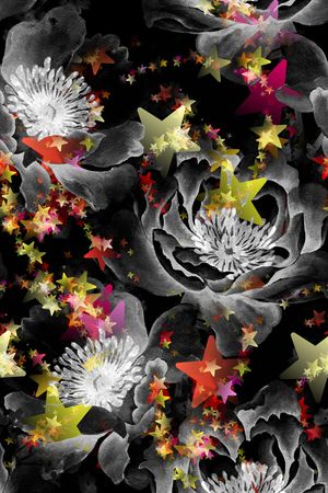 抽象印花华亿平台图片