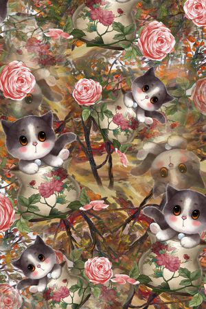 花朵印花华亿平台图片