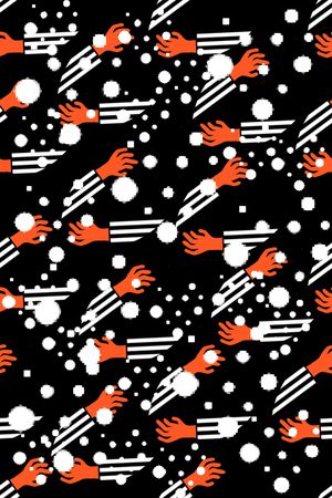 圆点印花华亿平台图片