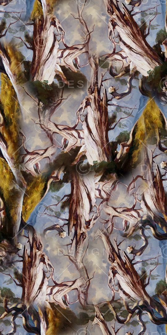 树枝印花华亿平台图片