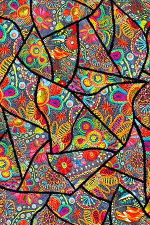 几何印花华亿平台图片