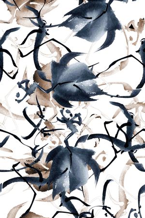 枝条印花华亿平台图片