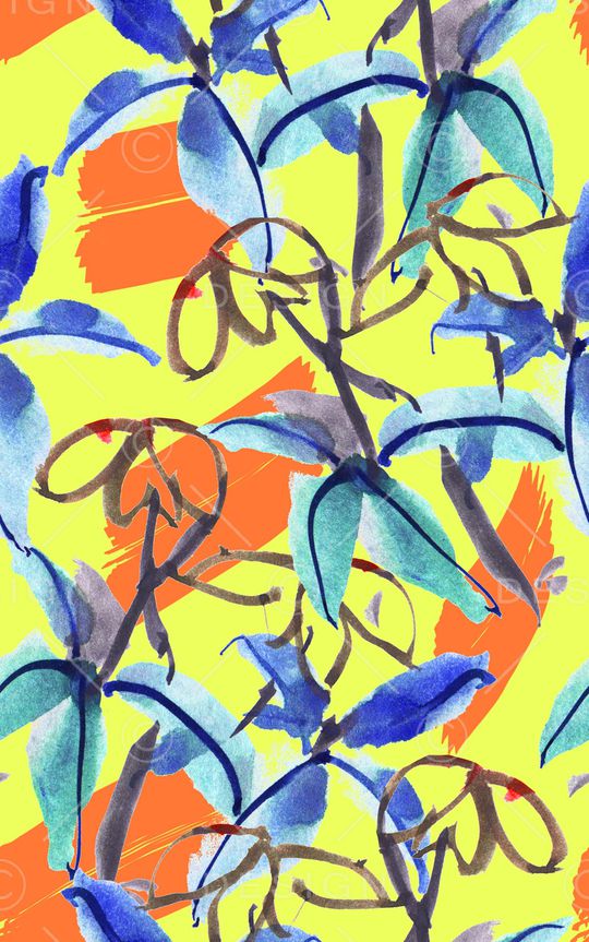 枝条印花华亿平台图片