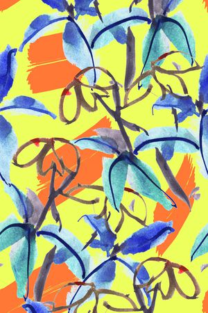 枝条印花华亿平台图片