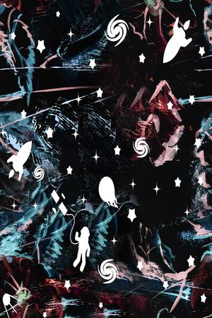 抽象印花华亿平台图片