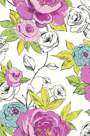 牡丹印花华亿平台图片