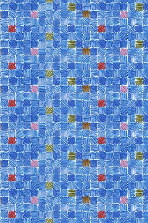 彩色色块印花华亿平台图片