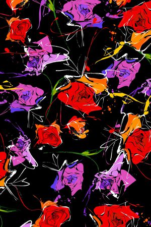 玫瑰印花华亿平台图片