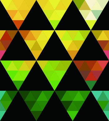 三角形印花华亿平台图片