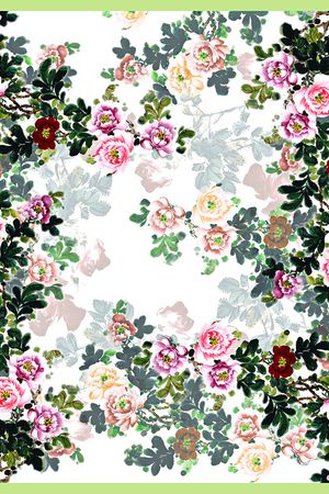 小方巾印花华亿平台图片