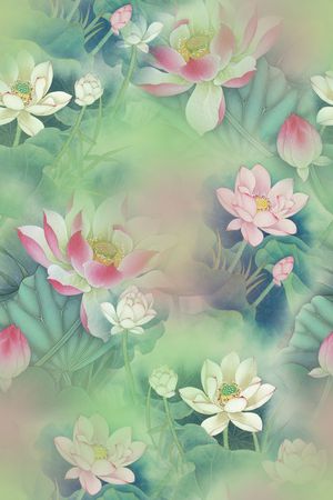 中国风印花华亿平台图片