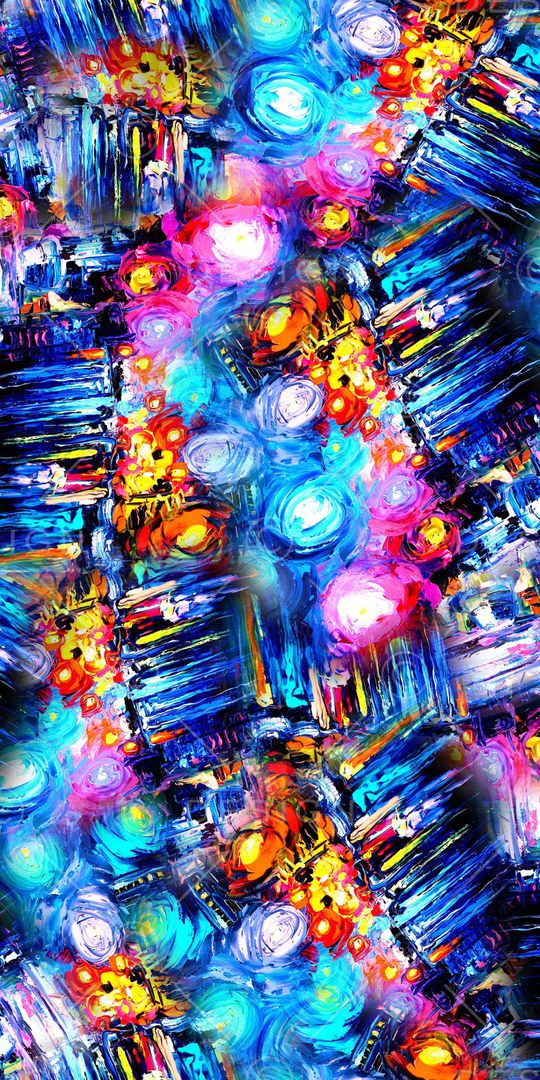 抽象印花华亿平台图片