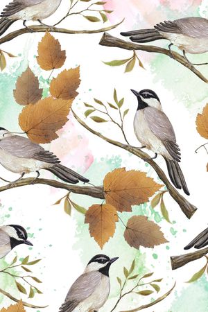 树枝印花华亿平台图片