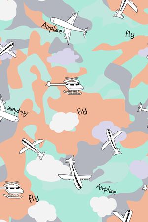 卡通迷彩印花华亿平台图片