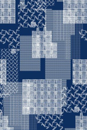 方格印花华亿平台图片