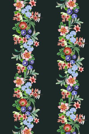 时尚花卉印花华亿平台图片