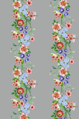 时尚花卉印花华亿平台图片