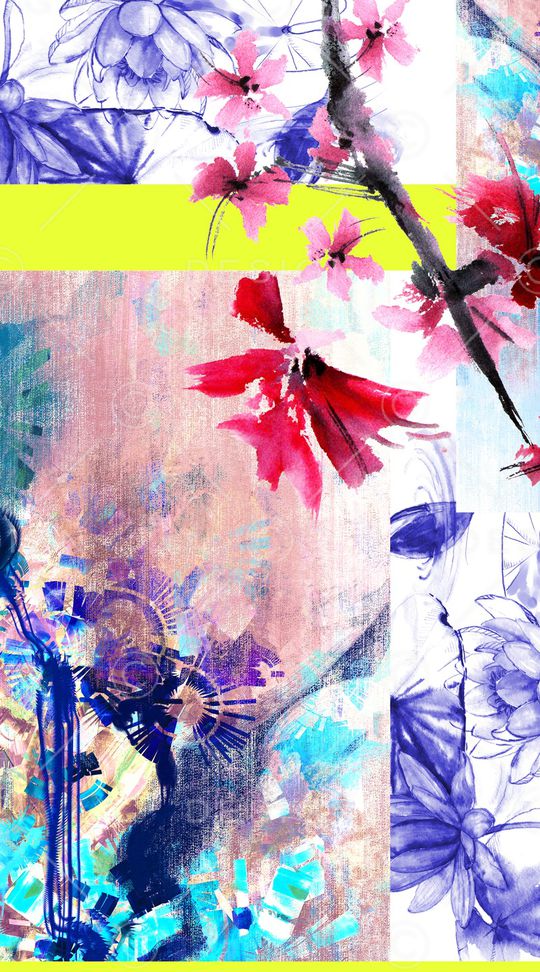 几何印花华亿平台图片