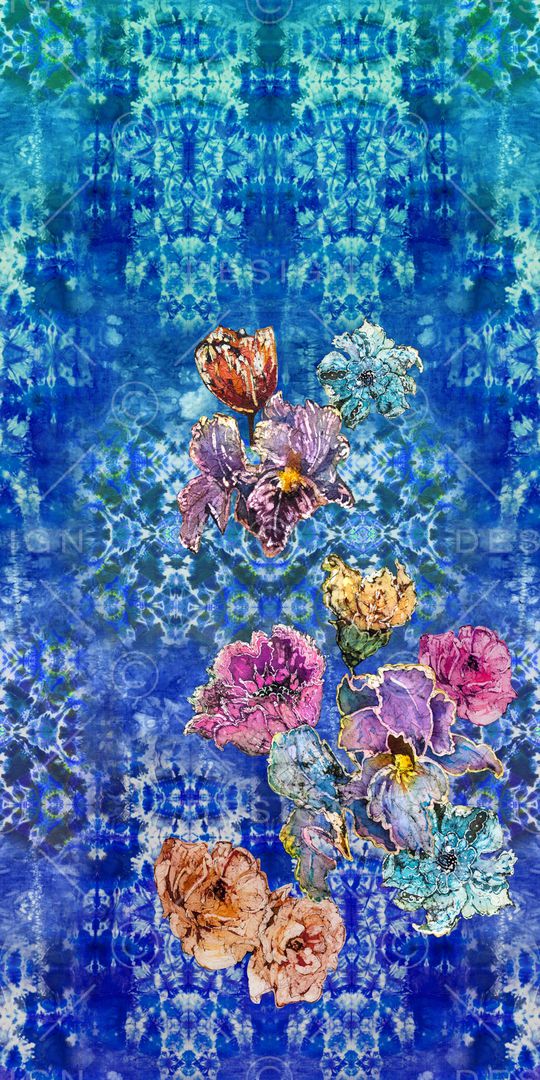 扎染印花华亿平台图片