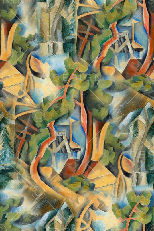 抽象印花华亿平台图片