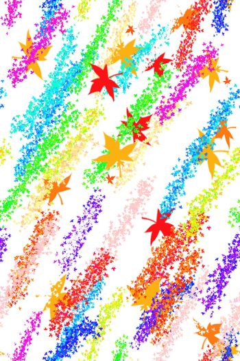 801728-枫叶趣味_白