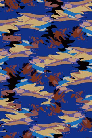 蓝色印花华亿平台图片