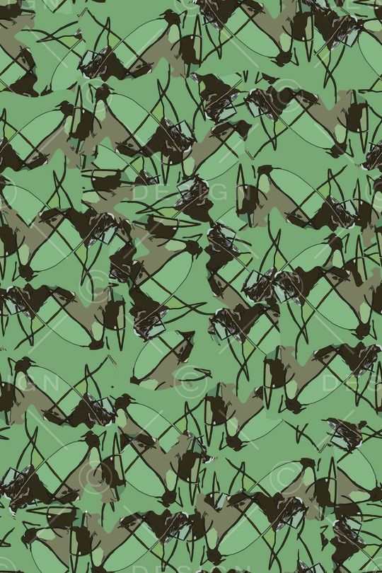 绿色印花华亿平台图片