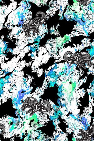 泼墨印花华亿平台图片