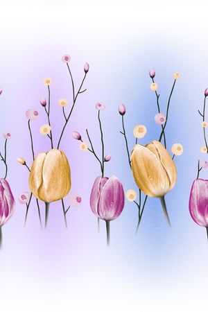 郁金香印花华亿平台图片