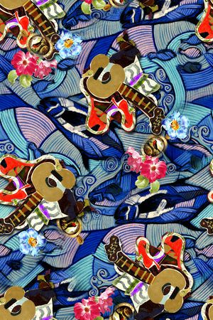 抽象印花华亿平台图片