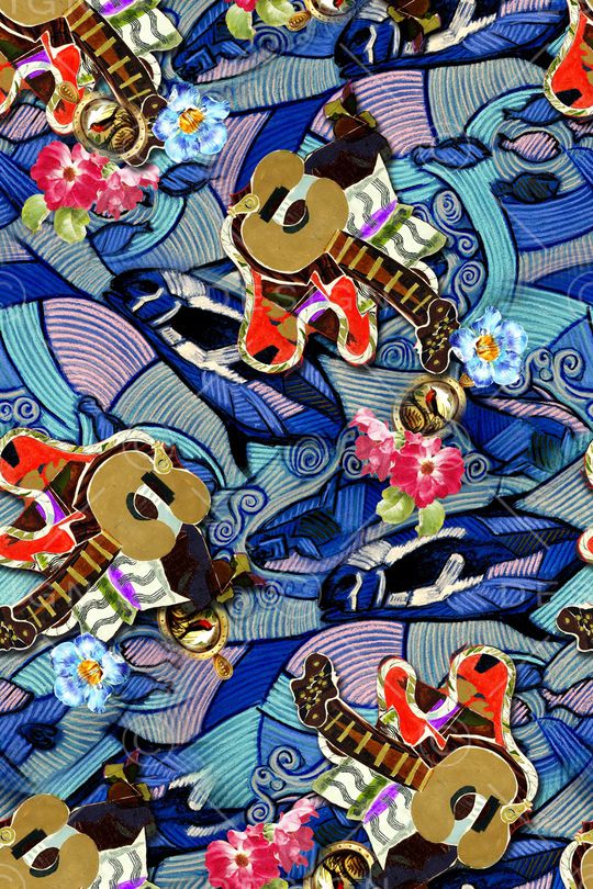 抽象印花华亿平台图片