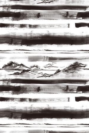 水墨印花华亿平台图片