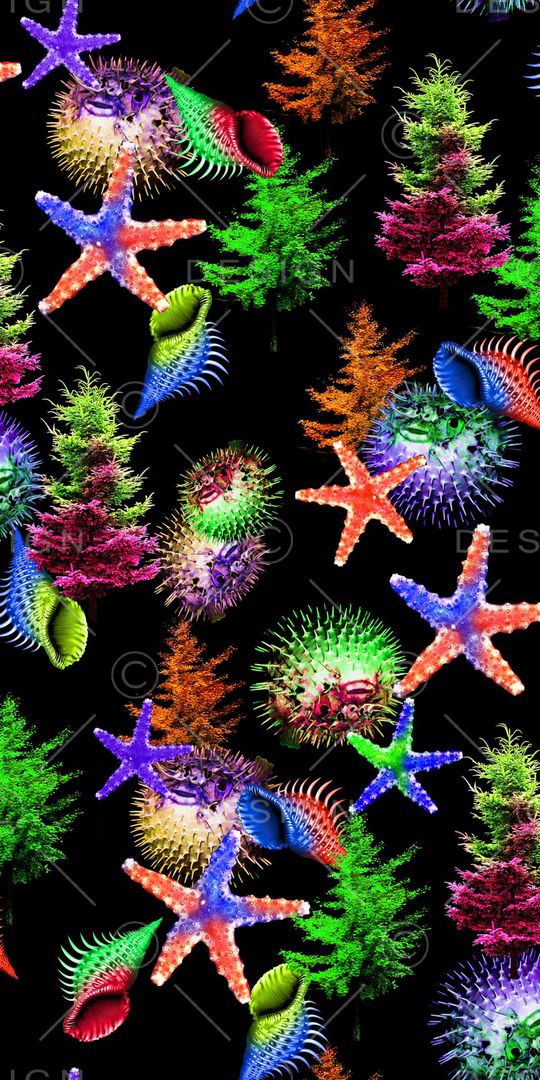 海洋世界印花华亿平台图片