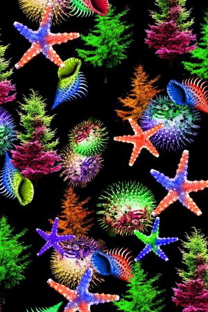 海洋世界印花华亿平台图片