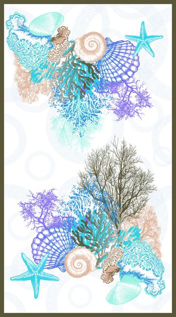 802490-海洋系列长巾2（100X180cm