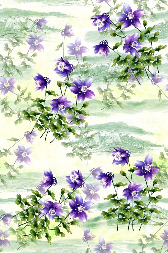 中国风印花华亿平台图片