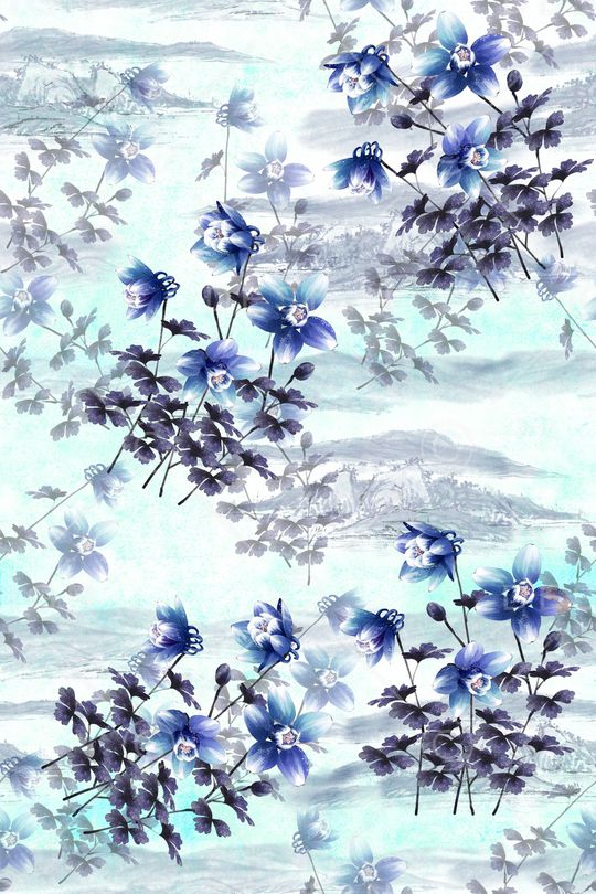 中国风印花华亿平台图片