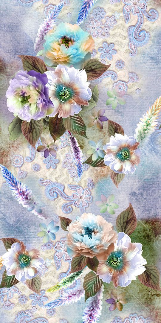 牡丹印花华亿平台图片