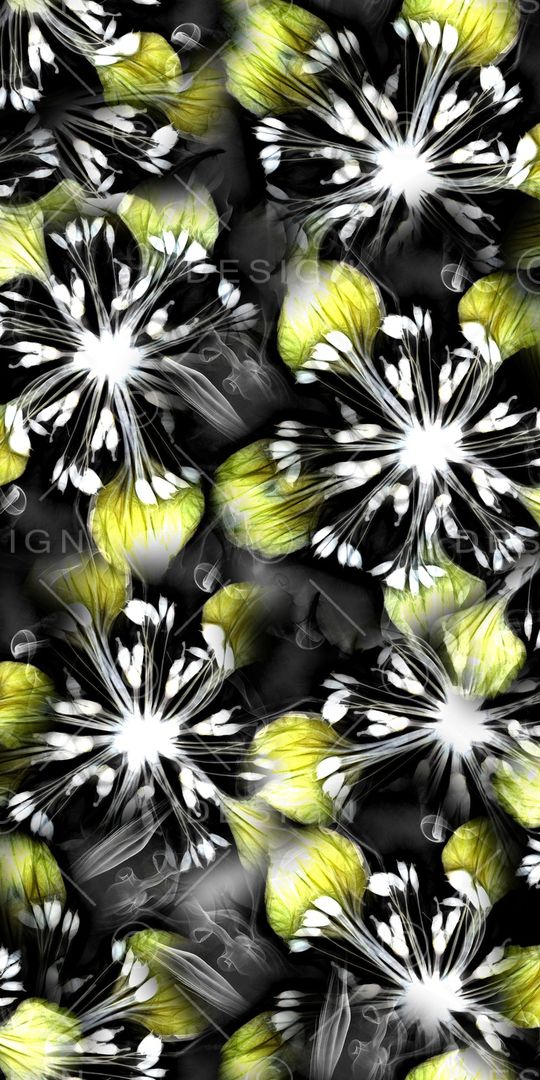 抽象花卉印花华亿平台图片