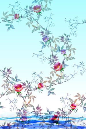 线条印花华亿平台图片