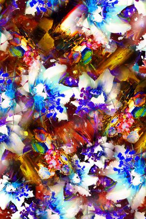 抽象印花华亿平台图片