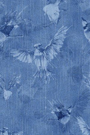 水洗牛仔印花华亿平台图片