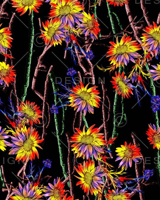 花朵印花华亿平台图片