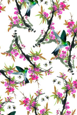 三色堇印花华亿平台图片