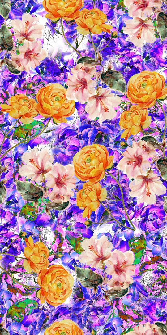 牡丹印花华亿平台图片