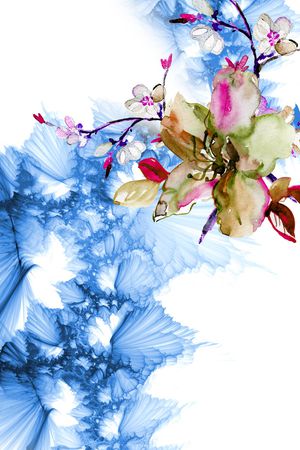 水彩印花华亿平台图片