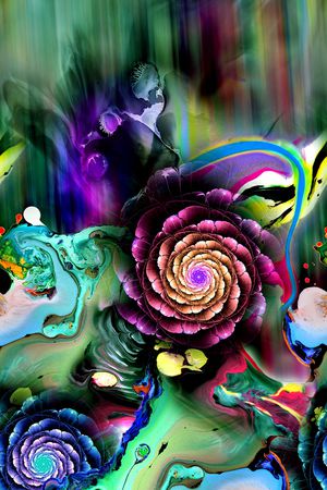 抽象印花华亿平台图片