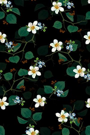 树叶印花华亿平台图片