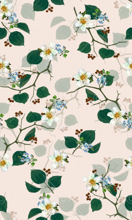 树叶印花华亿平台图片